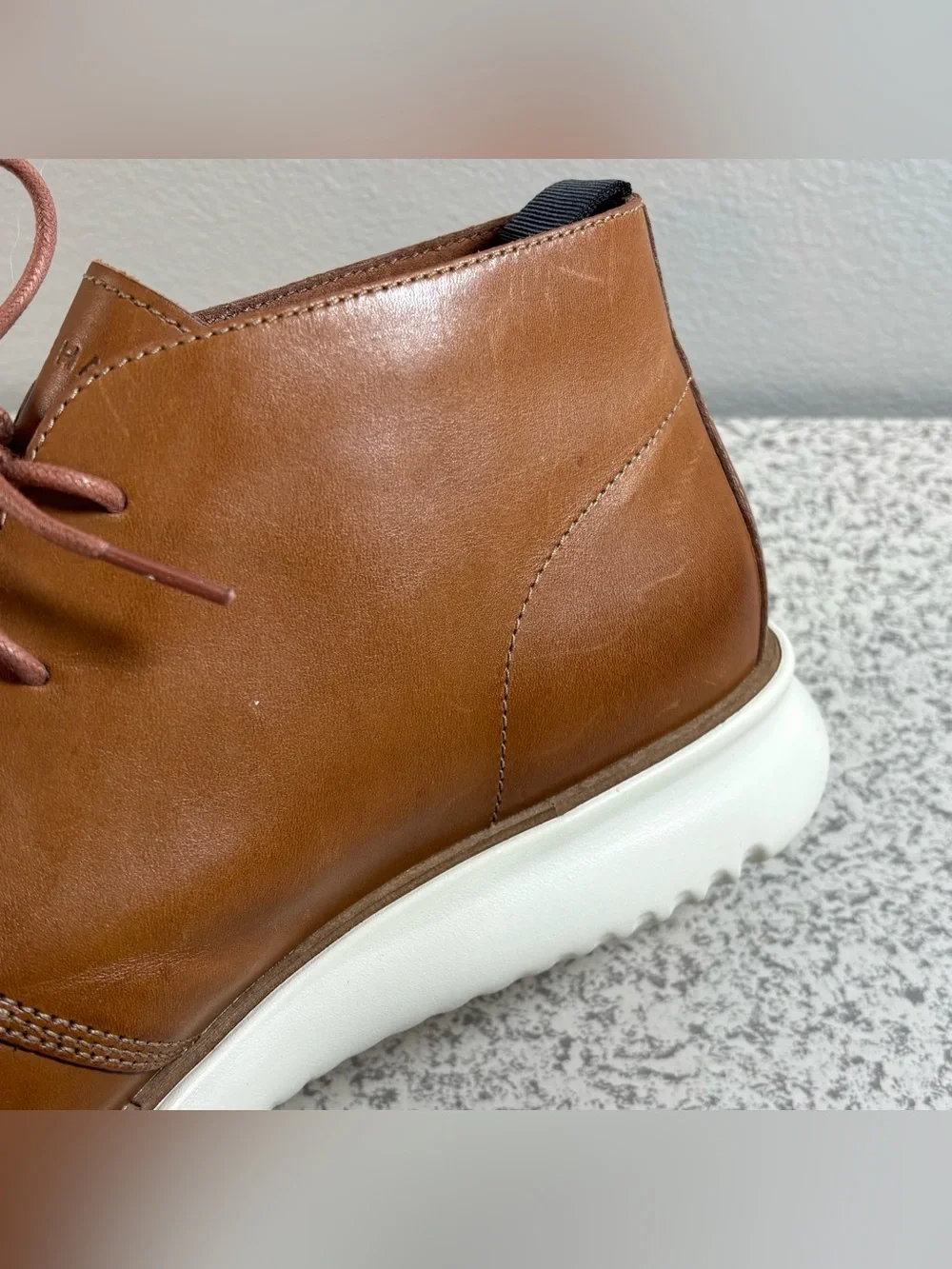 Cole Haan Boots Mens Size 12 M 2.Zerogrand Chukka Brown Leather Round Toe C27804